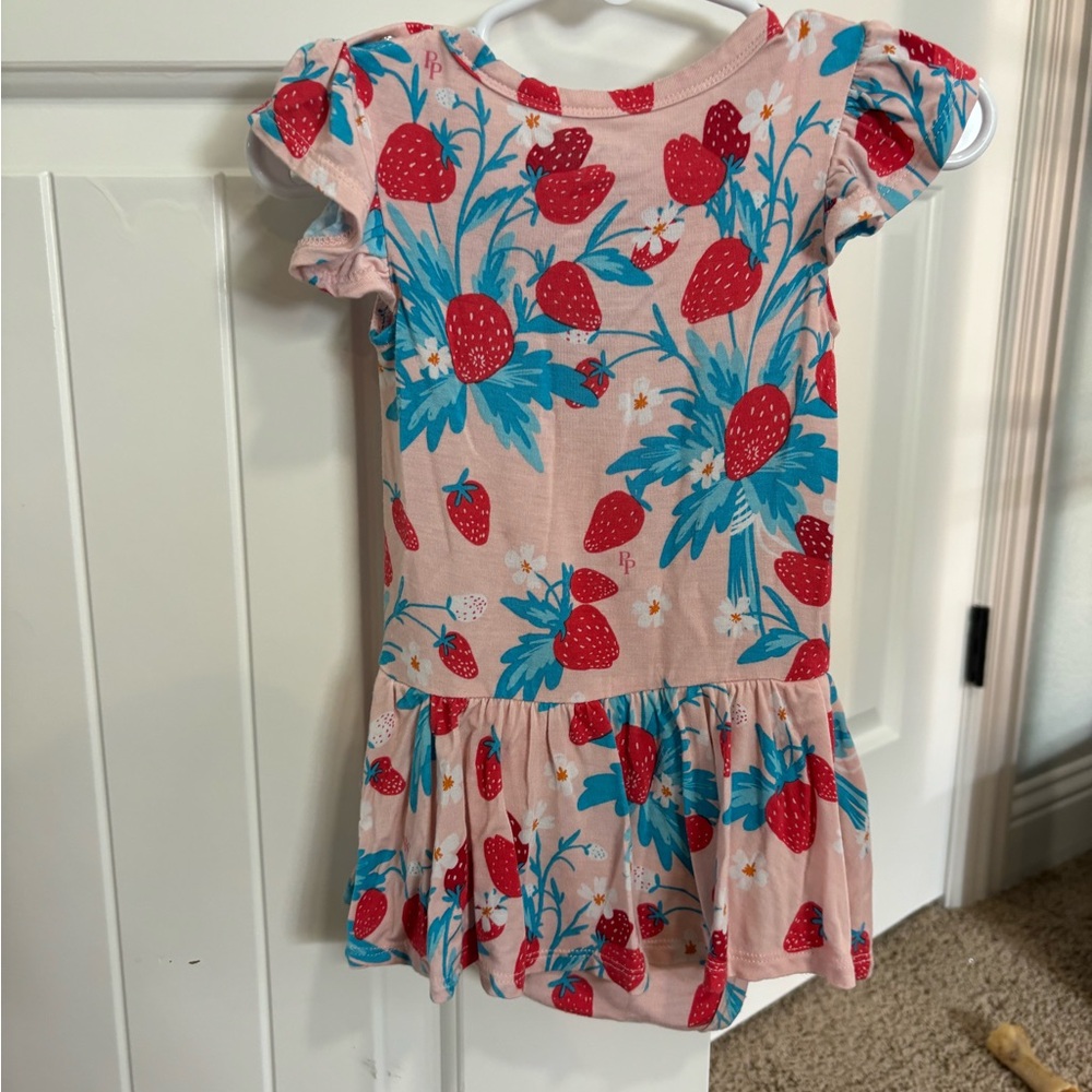 Posh Peanut strawberry twirl bodysuit